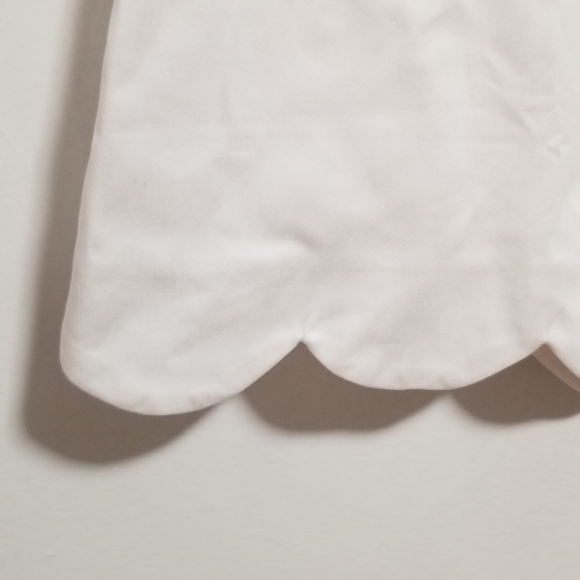 NWT ASOS 🇬🇧 White A-line mini skirt scalloped hem - Picture 2 of 7